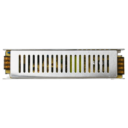 73002 Μεταλλικό Τροφοδοτικό PELV Slim για Προϊόντα LED 120W 10A - AC 220-240V σε DC 12V - IP20 L18.7 x W4.7 x H3.5cm