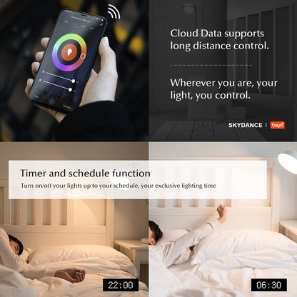 73010 WT5 SKYDANCE DC WiFi & RF 2.4Ghz Dimmer High Speed Controller 5 Καναλιών DC 12-24V 5 x 3A 72W - Max 15A 360W - IP20 Μ10 x Π4 x Υ2cm