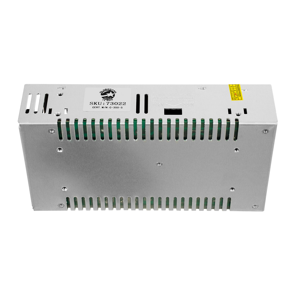 LUMIVOLT 73022 Τροφοδοτικό/Μετασχηματιστής PELV 350W 70A DC 5V IP20 - AC 220-240V σε DC 5V / Ρυθμιζόμενo από DC 4V έως DC 6V - Μ21.5 x Π11.5 x Υ5