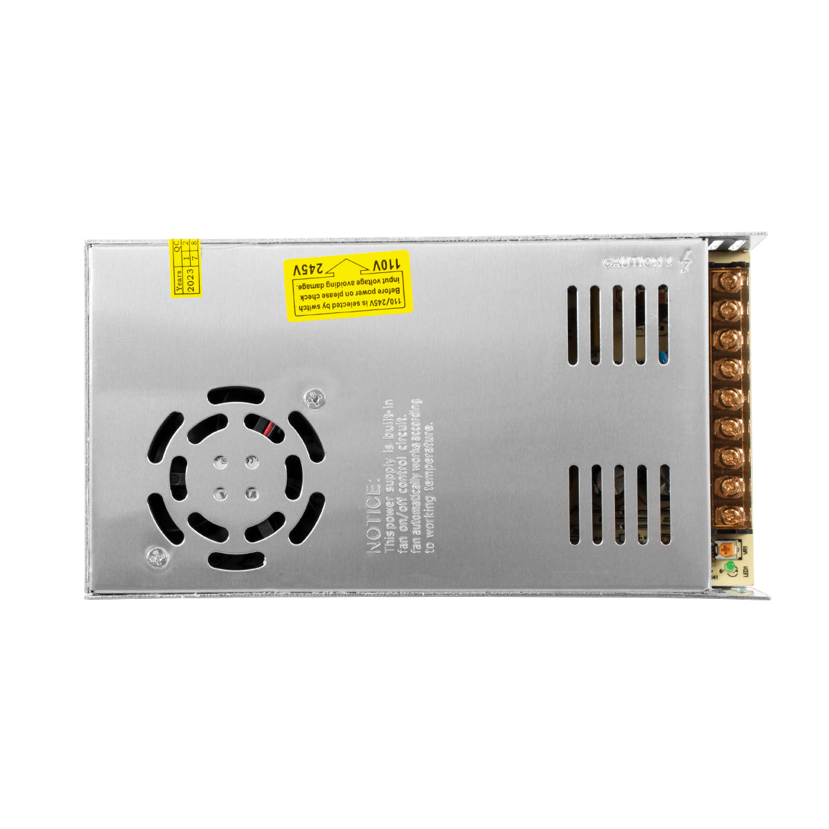 LUMIVOLT 73022 Τροφοδοτικό/Μετασχηματιστής PELV 350W 70A DC 5V IP20 - AC 220-240V σε DC 5V / Ρυθμιζόμενo από DC 4V έως DC 6V - Μ21.5 x Π11.5 x Υ5