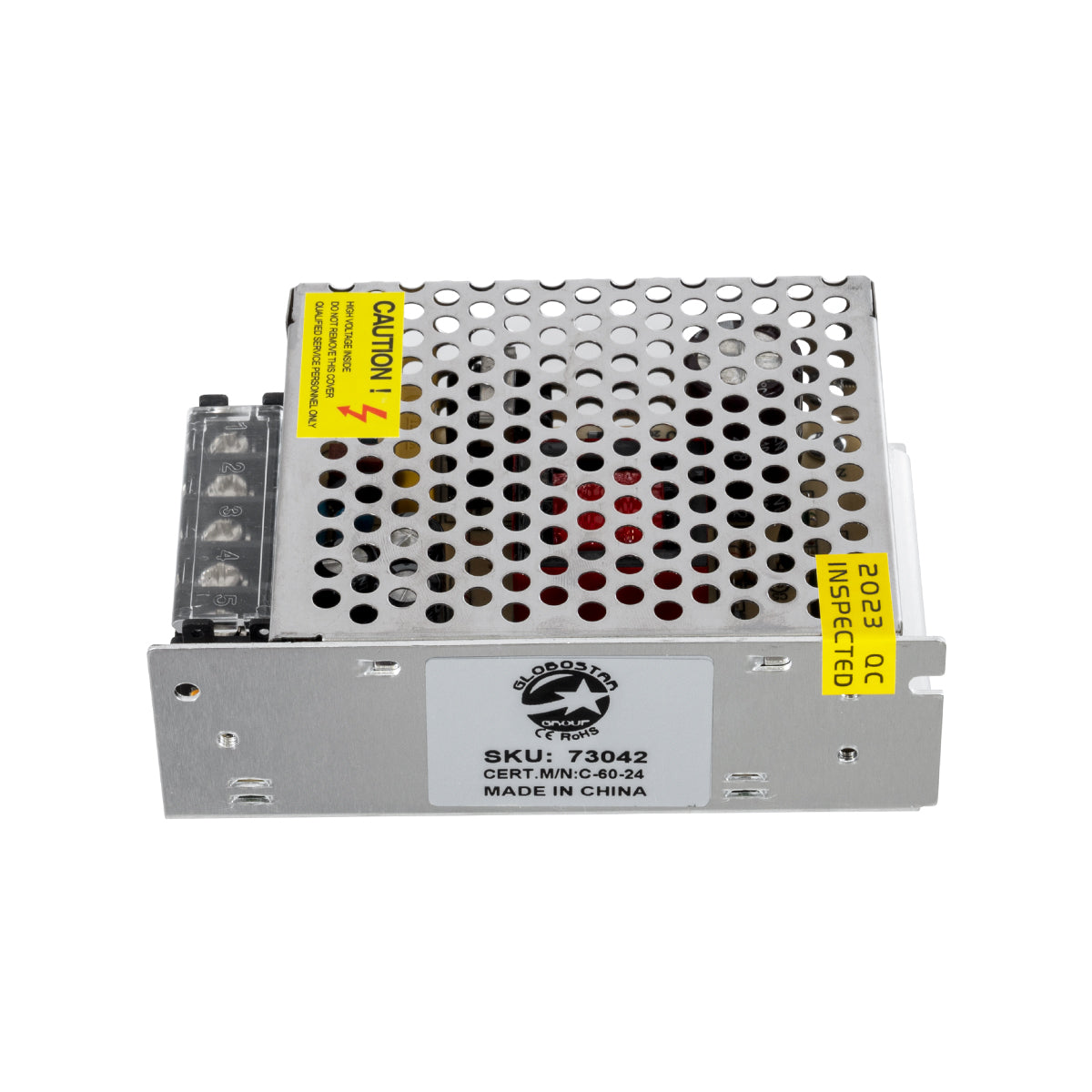 LUMIVOLT 73042 Τροφοδοτικό/Μετασχηματιστής PELV 60W 2.5A DC 24V IP20 - AC 220-240V σε DC 24V / Ρυθμιζόμενo από DC 22.5V έως DC 25.5V - Μ11 x Π7.8 x Υ3.8