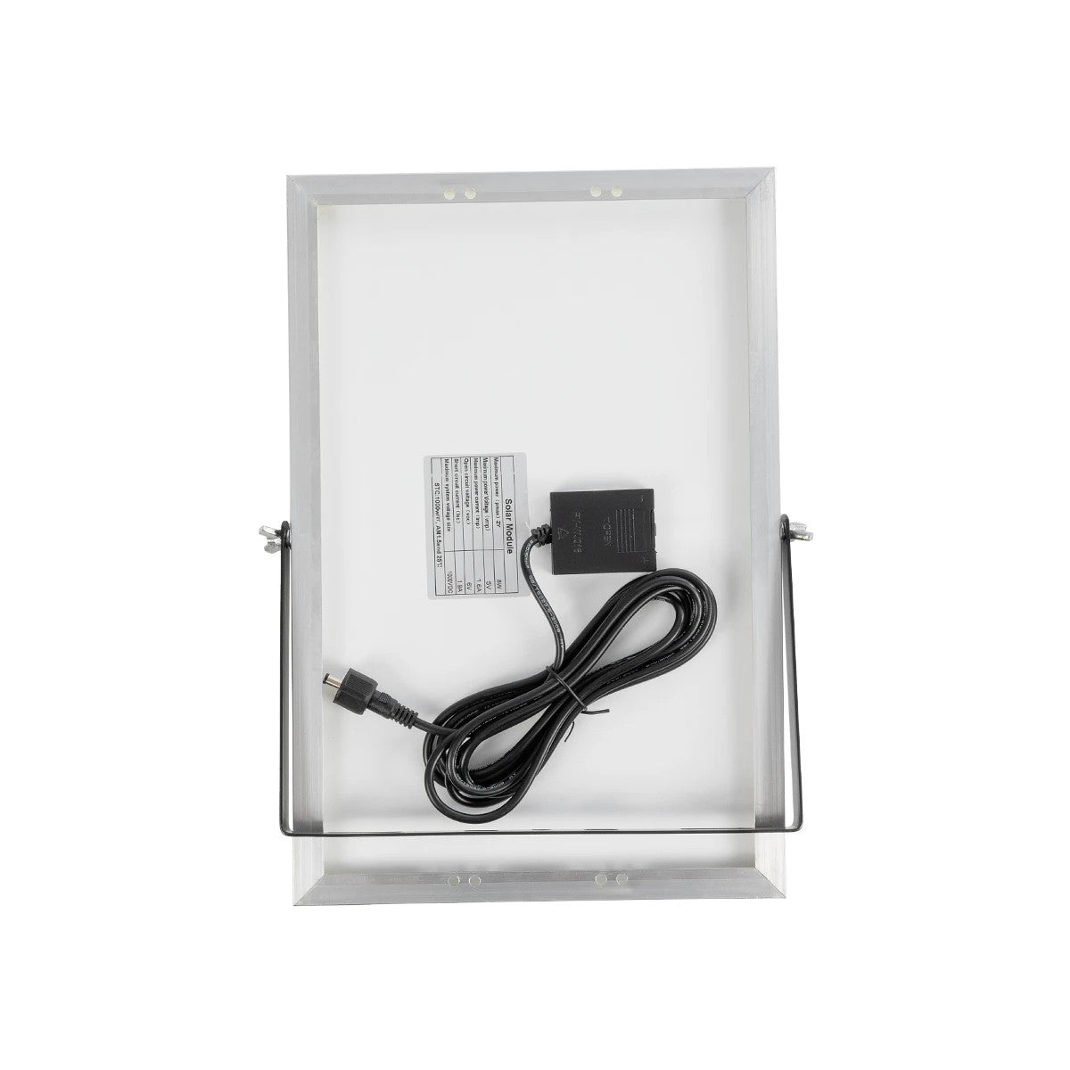 LUMOVOX 73067 Προβολέας LED 100W 5000lm 120° DC 5V με Φωτοβολταϊκό Panel 5V 8W & Επαναφορτιζόμενη Μπαταρία Li-ion 3.2V 5000mAh Αδιάβροχο IP67 Ψυχρό Λευκό 6000K - 120 x SMD2835 Sanan Chip - Γκρι Ανθρακί - Μ25 x Π5.5 x Υ17.5