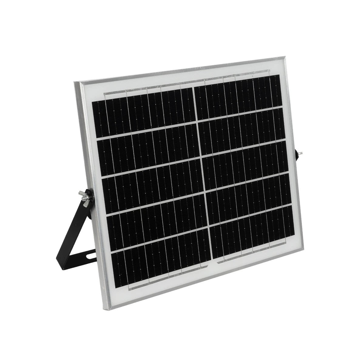 LUMOVOX 73068 Προβολέας LED 200W 10000lm 120° DC 5V με Φωτοβολταϊκό Panel 5V 12W & Επαναφορτιζόμενη Μπαταρία Li-ion 3.2V 10000mAh Αδιάβροχο IP67 Ψυχρό Λευκό 6000K - 180 x SMD2835 Sanan Chip - Γκρι Ανθρακί - Μ29.5 x Π5.5 x Υ19