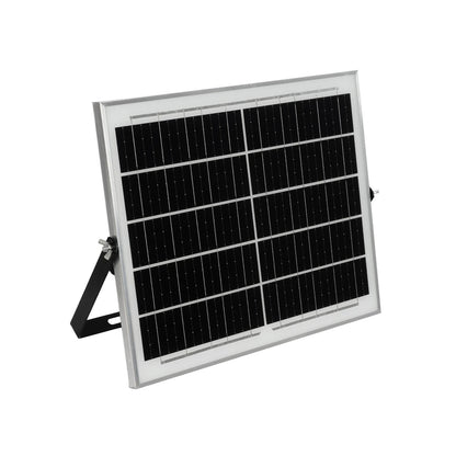 LUMOVOX 73068 Προβολέας LED 200W 10000lm 120° DC 5V με Φωτοβολταϊκό Panel 5V 12W & Επαναφορτιζόμενη Μπαταρία Li-ion 3.2V 10000mAh Αδιάβροχο IP67 Ψυχρό Λευκό 6000K - 180 x SMD2835 Sanan Chip - Γκρι Ανθρακί - Μ29.5 x Π5.5 x Υ19