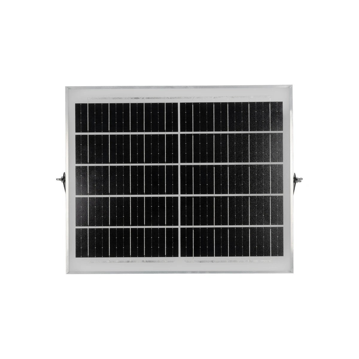 LUMOVOX 73068 Προβολέας LED 200W 10000lm 120° DC 5V με Φωτοβολταϊκό Panel 5V 12W & Επαναφορτιζόμενη Μπαταρία Li-ion 3.2V 10000mAh Αδιάβροχο IP67 Ψυχρό Λευκό 6000K - 180 x SMD2835 Sanan Chip - Γκρι Ανθρακί - Μ29.5 x Π5.5 x Υ19