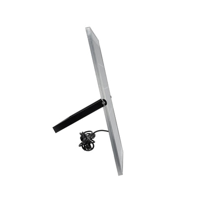 LUMOVOX 73069 Προβολέας LED 300W 15000lm 120° DC 5V με Φωτοβολταϊκό Panel 5V 20W & Επαναφορτιζόμενη Μπαταρία Li-ion 3.2V 15000mAh Αδιάβροχο IP67 Ψυχρό Λευκό 6000K - 360 x SMD2835 Sanan Chip - Γκρι Ανθρακί - Μ37 x Π7.5 x Υ27