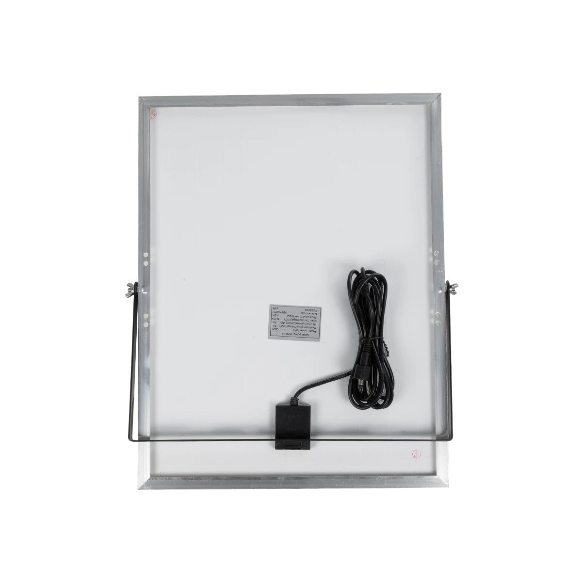 LUMOVOX 73069 Προβολέας LED 300W 15000lm 120° DC 5V με Φωτοβολταϊκό Panel 5V 20W & Επαναφορτιζόμενη Μπαταρία Li-ion 3.2V 15000mAh Αδιάβροχο IP67 Ψυχρό Λευκό 6000K - 360 x SMD2835 Sanan Chip - Γκρι Ανθρακί - Μ37 x Π7.5 x Υ27