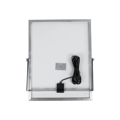 LUMOVOX 73069 Προβολέας LED 300W 15000lm 120° DC 5V με Φωτοβολταϊκό Panel 5V 20W & Επαναφορτιζόμενη Μπαταρία Li-ion 3.2V 15000mAh Αδιάβροχο IP67 Ψυχρό Λευκό 6000K - 360 x SMD2835 Sanan Chip - Γκρι Ανθρακί - Μ37 x Π7.5 x Υ27