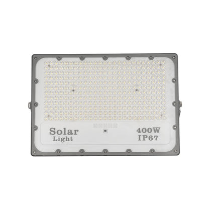 LUMOVOX 73070 Προβολέας LED 400W 20000lm 120° DC 5V με Φωτοβολταϊκό Panel 5V 25W & Επαναφορτιζόμενη Μπαταρία Li-ion 3.2V 20000mAh Αδιάβροχο IP67 Ψυχρό Λευκό 6000K - 400 x SMD2835 Sanan Chip - Γκρι Ανθρακί - Μ45 x Π7.5 x Υ30.5