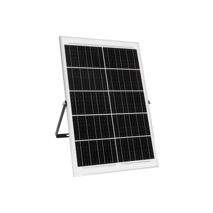 LUMOVOX 73070 Προβολέας LED 400W 20000lm 120° DC 5V με Φωτοβολταϊκό Panel 5V 25W & Επαναφορτιζόμενη Μπαταρία Li-ion 3.2V 20000mAh Αδιάβροχο IP67 Ψυχρό Λευκό 6000K - 400 x SMD2835 Sanan Chip - Γκρι Ανθρακί - Μ45 x Π7.5 x Υ30.5