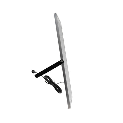 LUMOVOX 73070 Προβολέας LED 400W 20000lm 120° DC 5V με Φωτοβολταϊκό Panel 5V 25W & Επαναφορτιζόμενη Μπαταρία Li-ion 3.2V 20000mAh Αδιάβροχο IP67 Ψυχρό Λευκό 6000K - 400 x SMD2835 Sanan Chip - Γκρι Ανθρακί - Μ45 x Π7.5 x Υ30.5