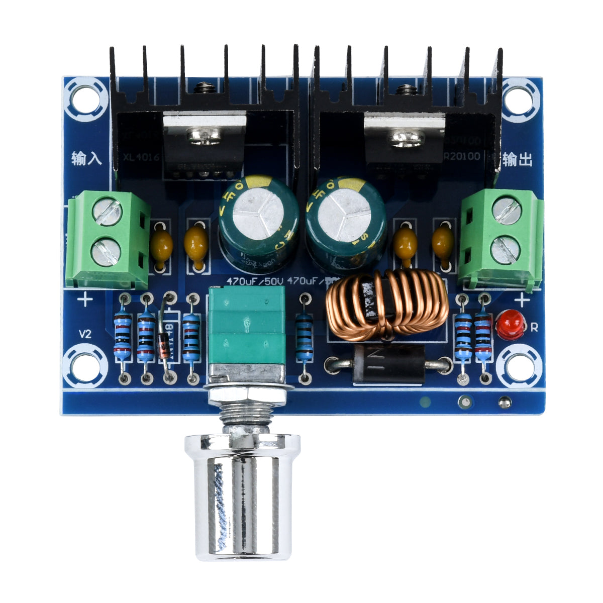 73114 Ρυθμιστής Τάσης - Voltage Regulator DC Converter Module - Input DC4-40V / Output DC1.25-36V Max Load 8A Μ6 x Π4.5 x Υ2.5cm