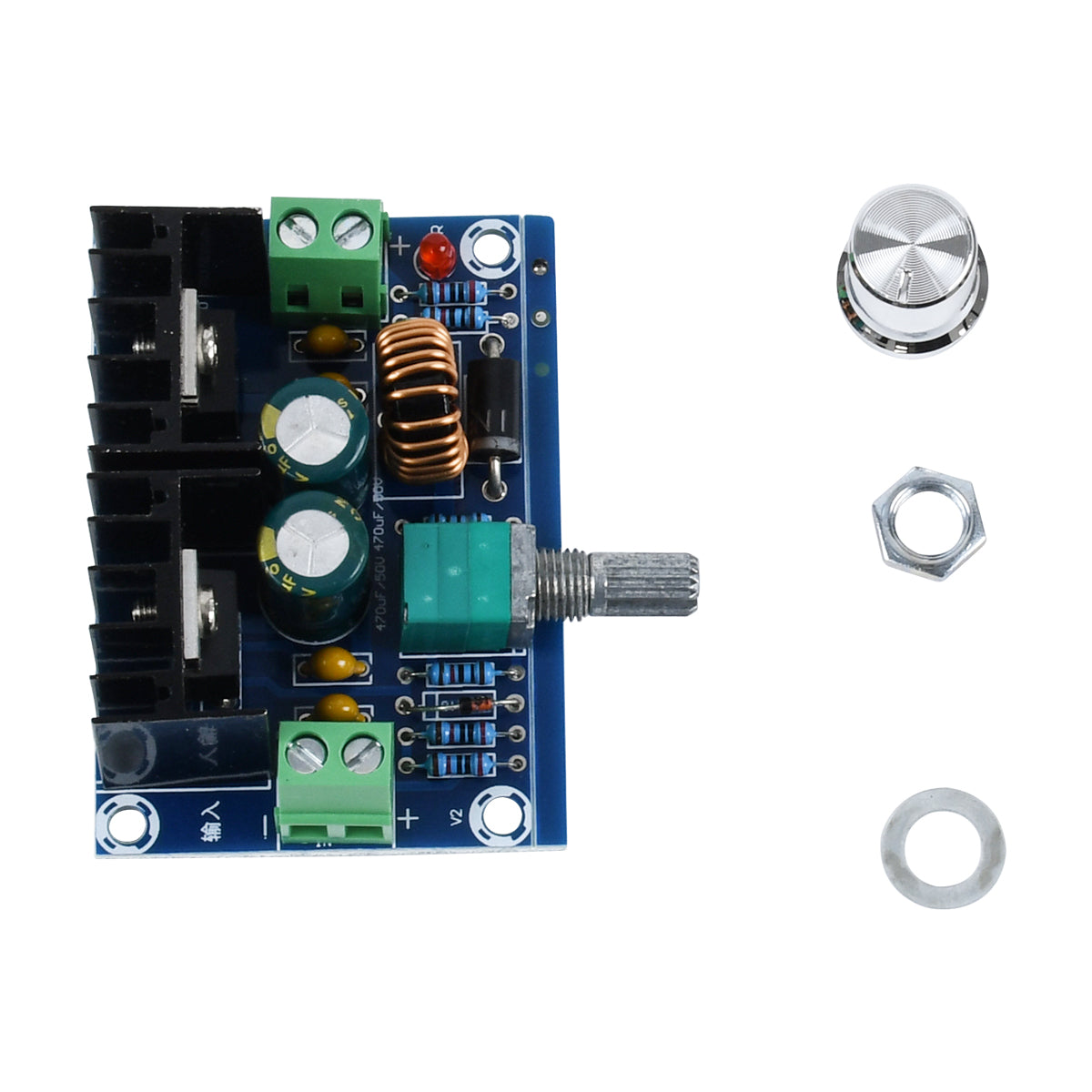 73114 Ρυθμιστής Τάσης - Voltage Regulator DC Converter Module - Input DC4-40V / Output DC1.25-36V Max Load 8A Μ6 x Π4.5 x Υ2.5cm