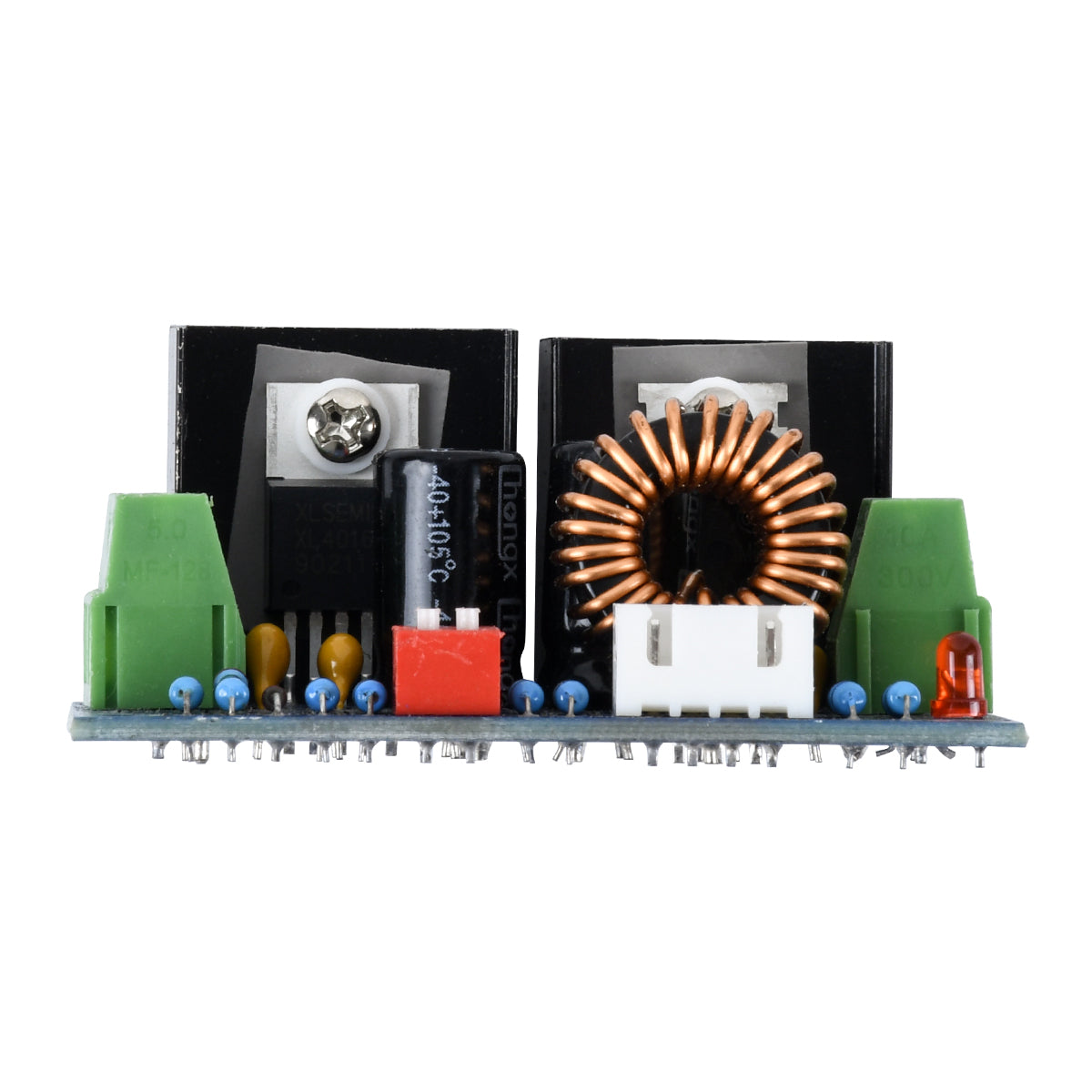 73115 Ρυθμιστής Τάσης - Voltage Regulator DC Converter Module - Input DC4-40V / Output DC1.25-36V Max Load 8A με Καλώδιο Προέκτασης Ποτενσιόμετρου Μ6 x Π4.5 x Υ2.5cm