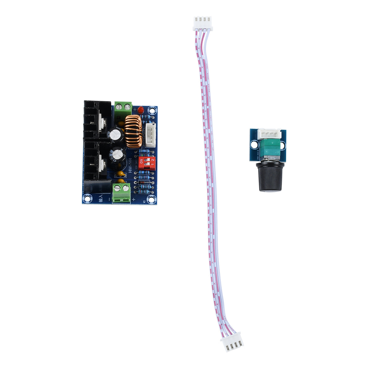 73115 Ρυθμιστής Τάσης - Voltage Regulator DC Converter Module - Input DC4-40V / Output DC1.25-36V Max Load 8A με Καλώδιο Προέκτασης Ποτενσιόμετρου Μ6 x Π4.5 x Υ2.5cm