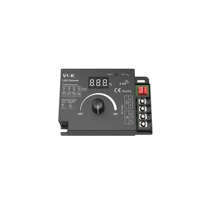 73117 V1-K SKYDANCE DC RF 2.4Ghz Dimmer PWM Frequency Controller 1 Κανάλι DC 12-24V 1 x 20A 480W - Max 20A 480W - IP20 Μ10.7 x Π7.5 x Υ3.8cm