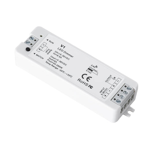 73118 RT1+V1 SKYDANCE ΣΕΤ Dimmer & Ασύρματο Χειριστήριο Αφής 1 Group RF 2.4Ghz 8A Max DC 5-36V (288W) - DC 3V IP20