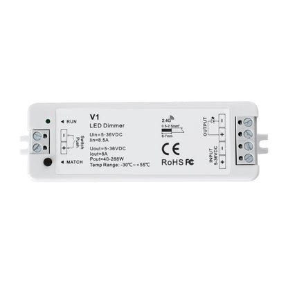 73118 RT1+V1 SKYDANCE ΣΕΤ Dimmer & Ασύρματο Χειριστήριο Αφής 1 Group RF 2.4Ghz 8A Max DC 5-36V (288W) - DC 3V IP20