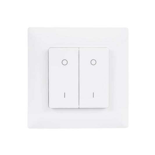 73122 PF1-2 SKYDANCE Ασύρματο Επιτοίχιο Χειριστήριο 2 Group RF 2.4Ghz DC3V IP20 - Μ8.5 x Π8.5 x Υ1.7cm