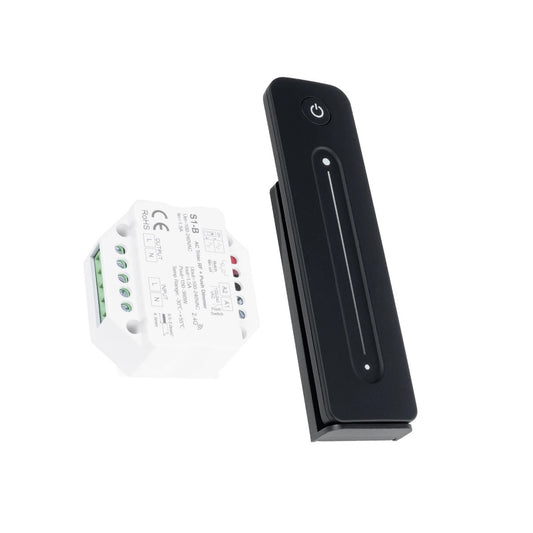 73124 S1-B+R11 SKYDANCE ΣΕΤ Dimmer & Ασύρματο Χειριστήριο Αφής 1 Group RF 2.4Ghz 1.5A Max AC100-240V (360W) - DC 3V IP20