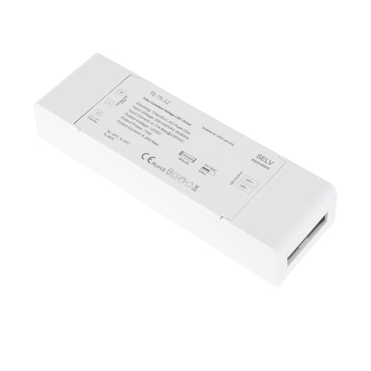 73129 TE-75-12 SKYDANCE AC Triac Dimmer Push Dimming 1 Κανάλι AC 200-240V 1 x 6.25A 75W - Max 6.25A 75W - IP20 Μ18 x Π5.7 x Υ3cm