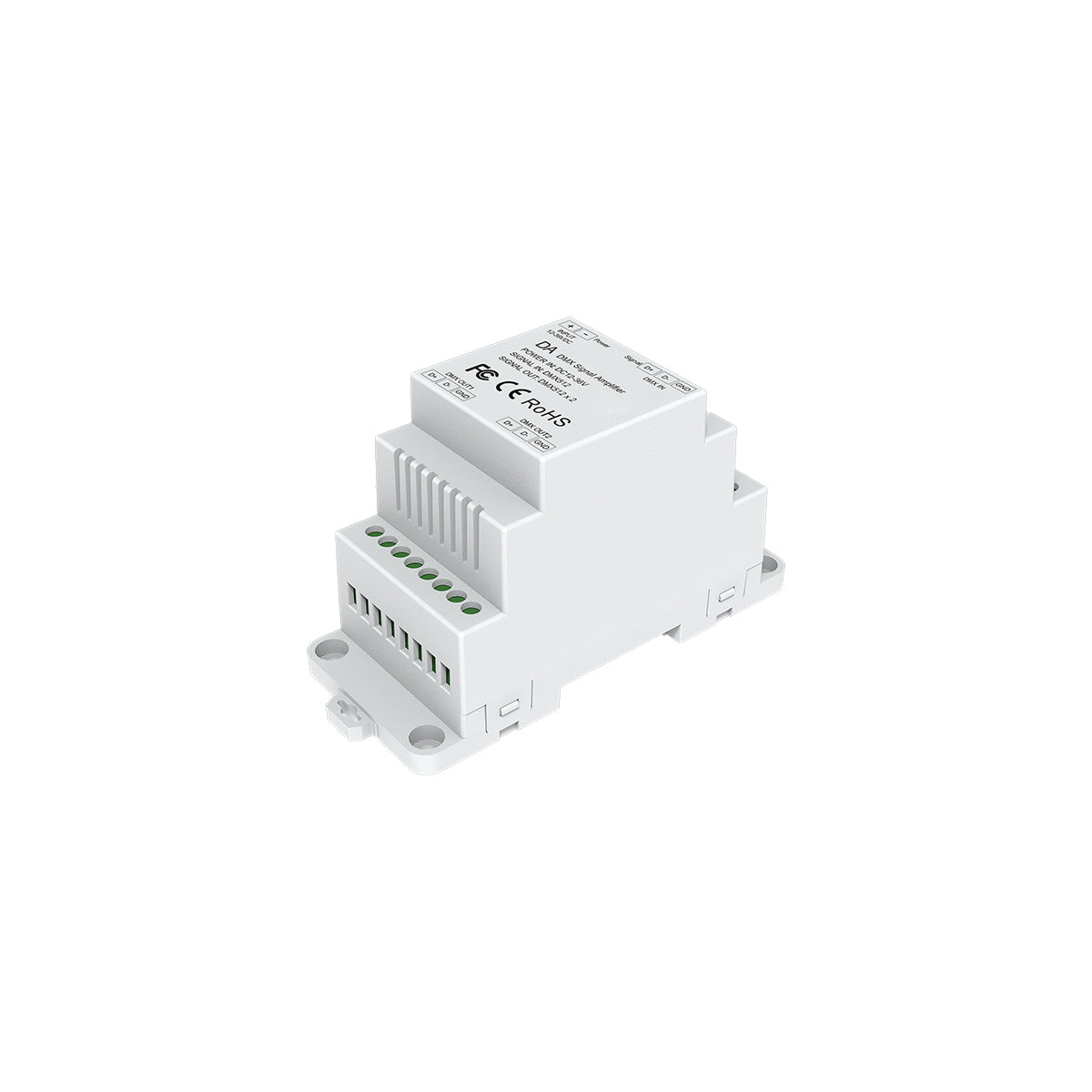 73137 DA SKYDANCE DC DMX512 Signal Amplifier Din Rail Ράγας 2 Καναλιών DC 12-48V - IP20 Μ11.5 x Π5 x Υ6.5cm