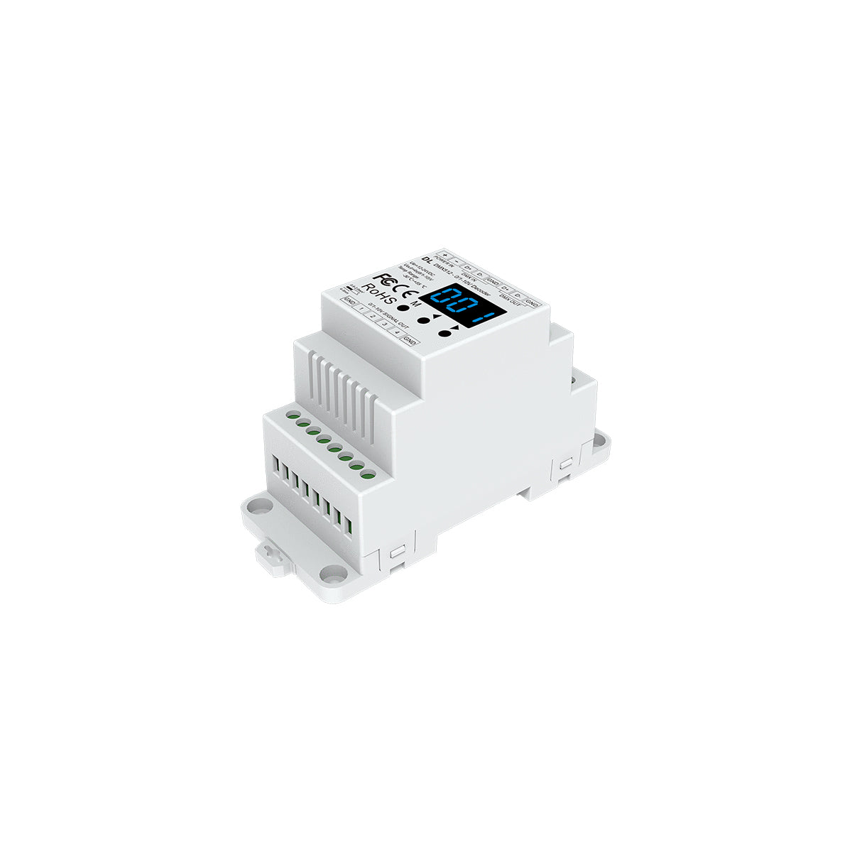 73139 DL SKYDANCE DC DMX512 Signal Amplifier Din Rail Ράγας 2 Καναλιών DC 12-48V - IP20 Μ11.5 x Π5 x Υ6.5cm