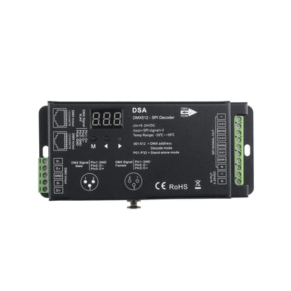 73141 DSA SKYDANCE DC RF 2.4Ghz DMX512 to SPI Decoder DC 5-24V - IP20 Π16.5 x Π7 x Υ3.7cm