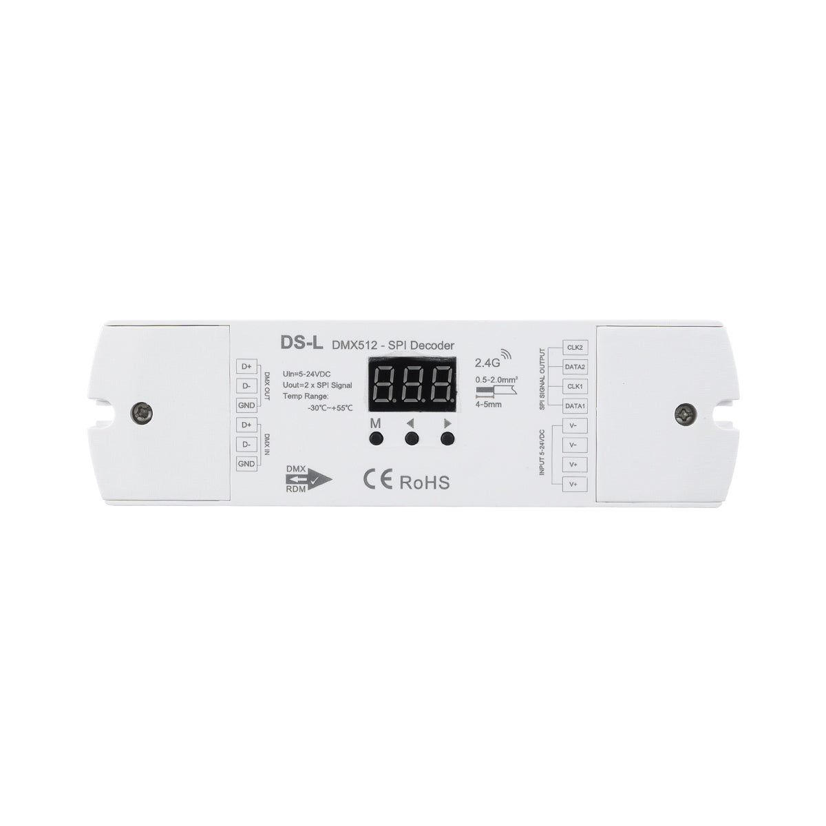 73142 DS-L SKYDANCE DC RF 2.4Ghz DMX512 to SPI Decoder DC 5-24V - IP20 Μ17 x Π5 x Υ2.5cm