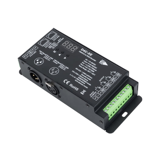 73147 D4C-XE SKYDANCE DC DMX512 Constant Current & RDM Decoder 4 Καναλιών DC 12-48V 4 x 1.75A 315W - Max 7A 315W - IP20 Π16.5 x Π7 x Υ3.7cm