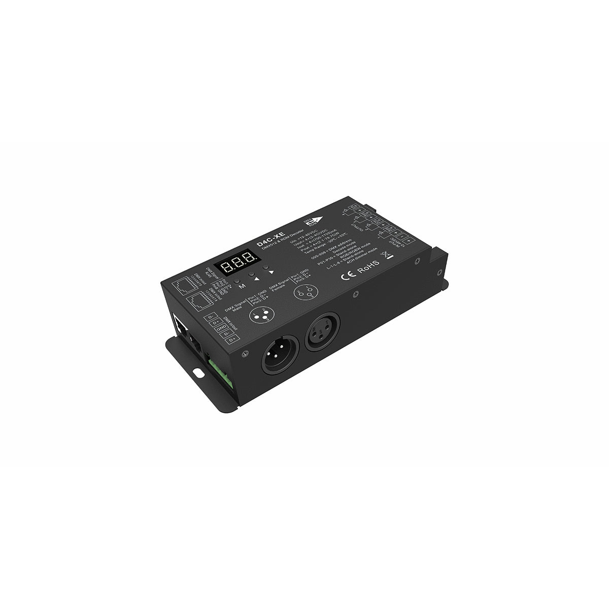 73147 D4C-XE SKYDANCE DC DMX512 Constant Current & RDM Decoder 4 Καναλιών DC 12-48V 4 x 1.75A 315W - Max 7A 315W - IP20 Π16.5 x Π7 x Υ3.7cm