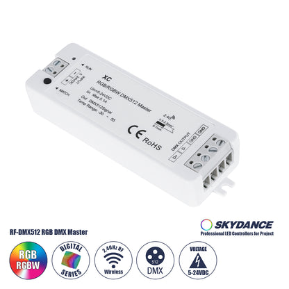 73157 XC SKYDANCE DC RF 2.4Ghz DMX512 Master Digital DC 5-24V - IP20 Μ10.5 x Π3.5 x Υ2cm