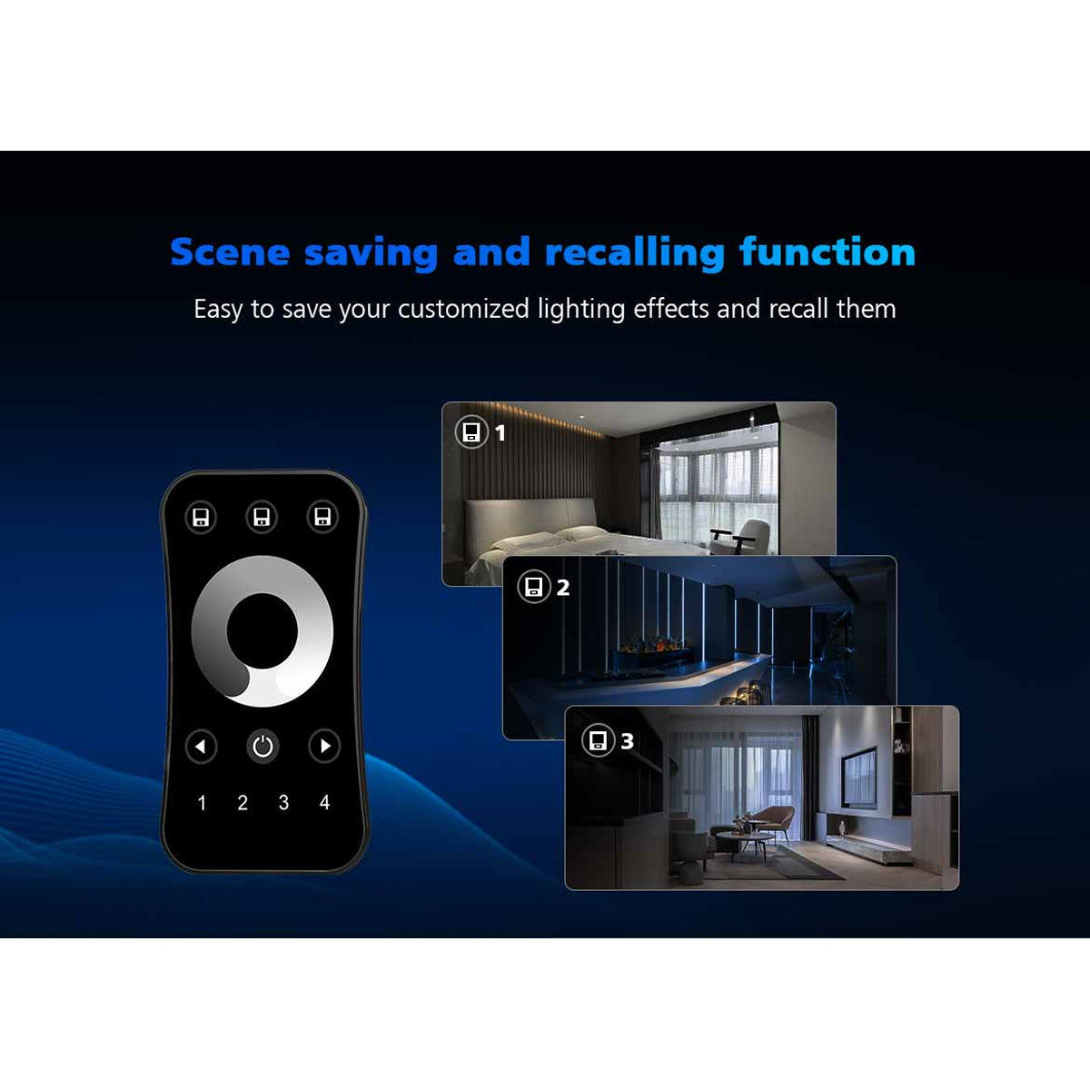 73158 R9 SKYDANCE Ασύρματο Χειριστήριο RF 2.4Ghz 1 Group για όλα τα Πολύχρωμα SKYDANCE Controller DC 3V 1 x CR2032 - IP20 Μ10.7 x Π5.8 x Υ1cm