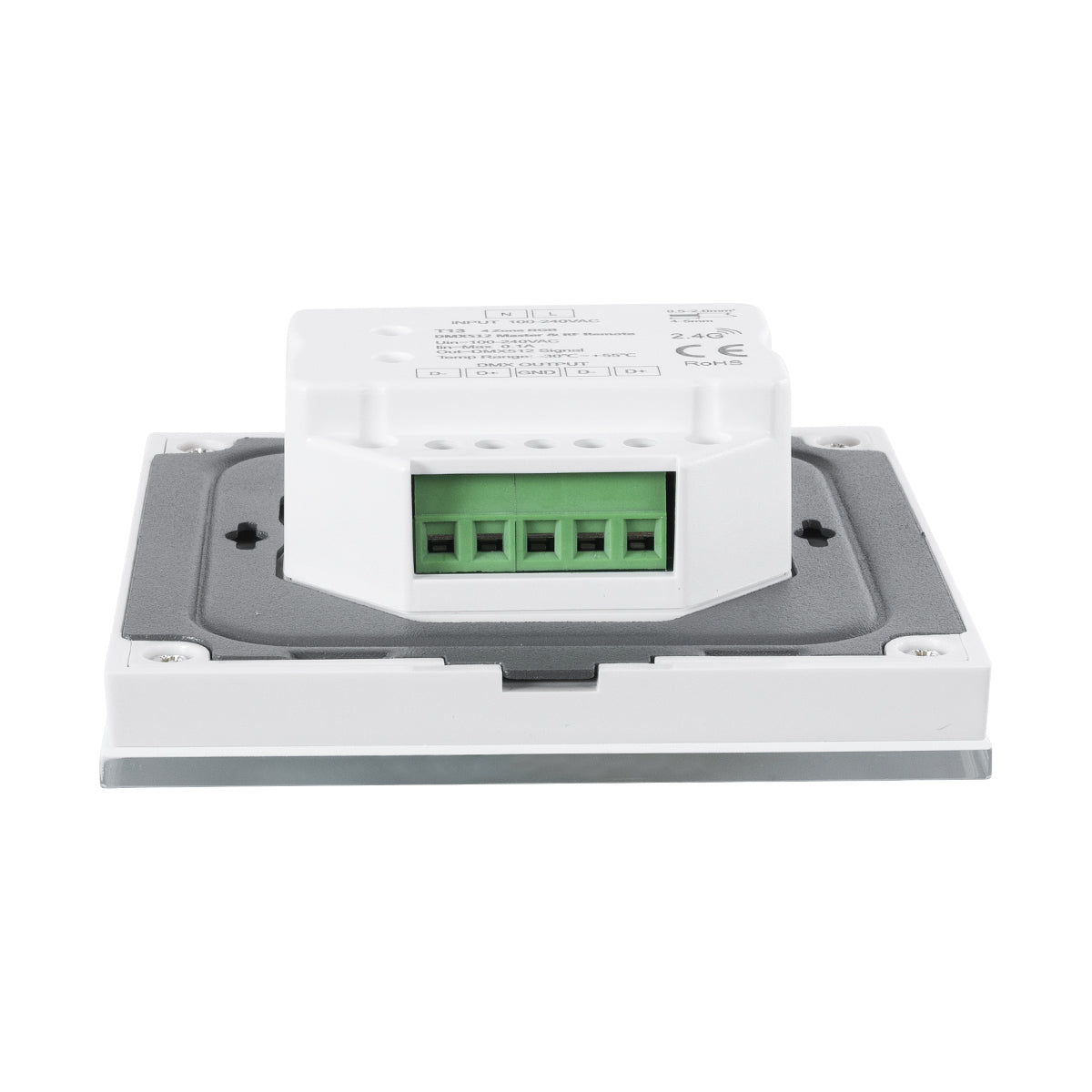 73159 T11 SKYDANCE Ασύρματο DMX512 Επιτοίχιο Χειριστήριο RF 2.4Ghz 4 Group για όλα τα SKYDANCE DMX512 Controller AC 100-240V Max 0.1A - IP20 Μ8.5 x Μ8.5 x Π8.5 x Υ3.5cm