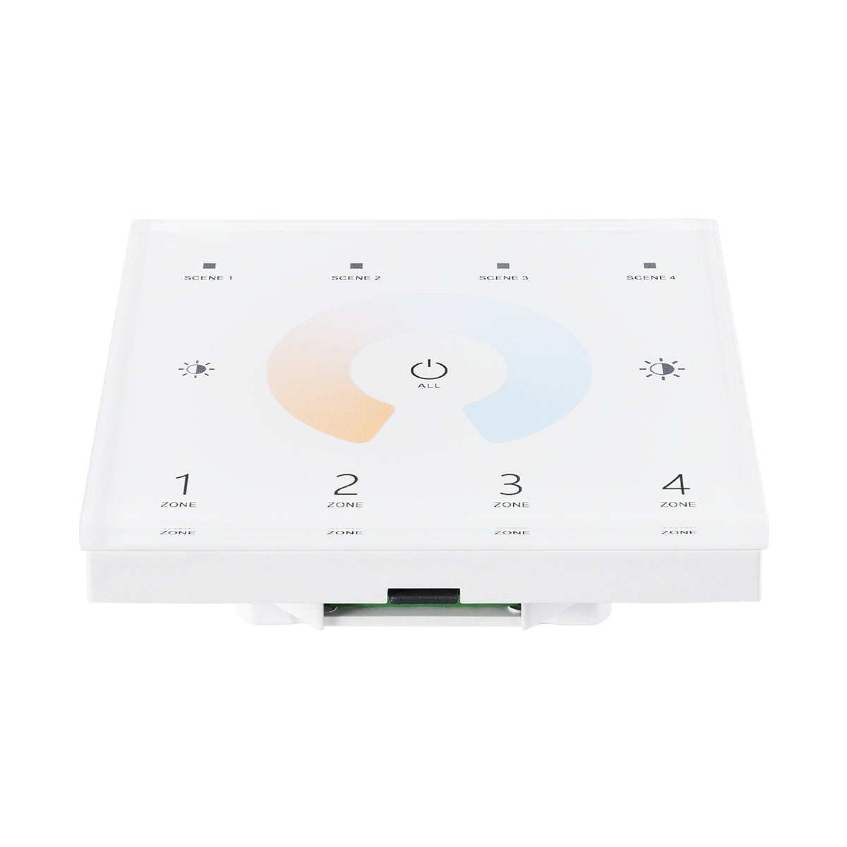 73160 T12 SKYDANCE Ασύρματο DMX512 Επιτοίχιο Χειριστήριο RF 2.4Ghz 4 Group για όλα τα SKYDANCE DMX512 Controller AC 100-240V Max 0.1A - IP20 Μ8.5 x Π8.5 x Υ3.5cm