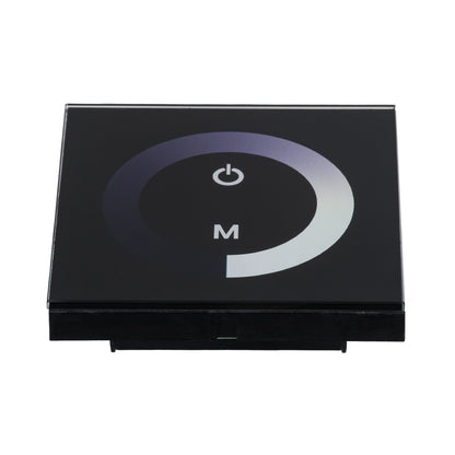 73318 Επιτοίχιο Dimmer Touch - Αφής 1 Καναλιου DC 12-24V 1 x 12A 288W - Max 12A 288W - IP20 Μ9 x Π9 x Υ3.5cm