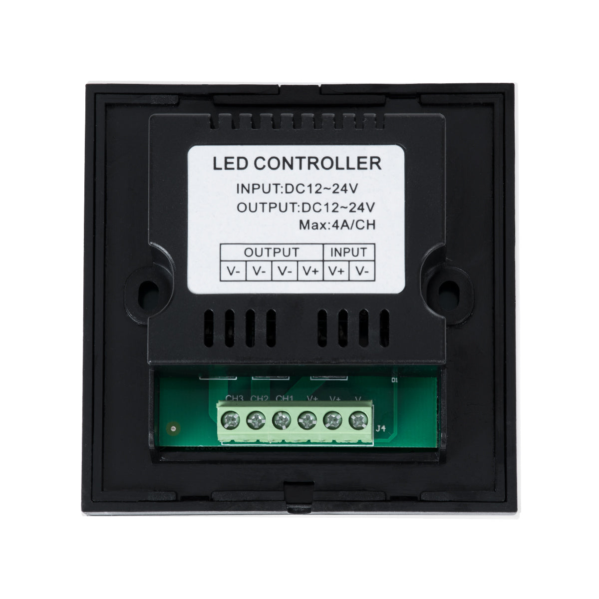 73318 Επιτοίχιο Dimmer Touch - Αφής 1 Καναλιου DC 12-24V 1 x 12A 288W - Max 12A 288W - IP20 Μ9 x Π9 x Υ3.5cm