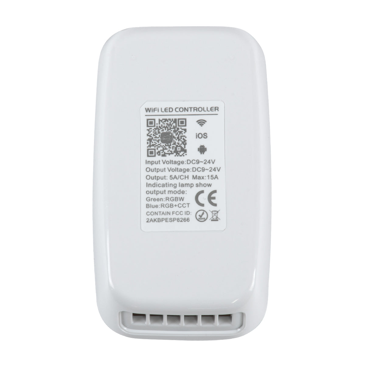 73355 Ασύρματος WiFi LED RGBW+WW+CCT Controller IOS/Android 2in1 DC 9-24V Max 180W