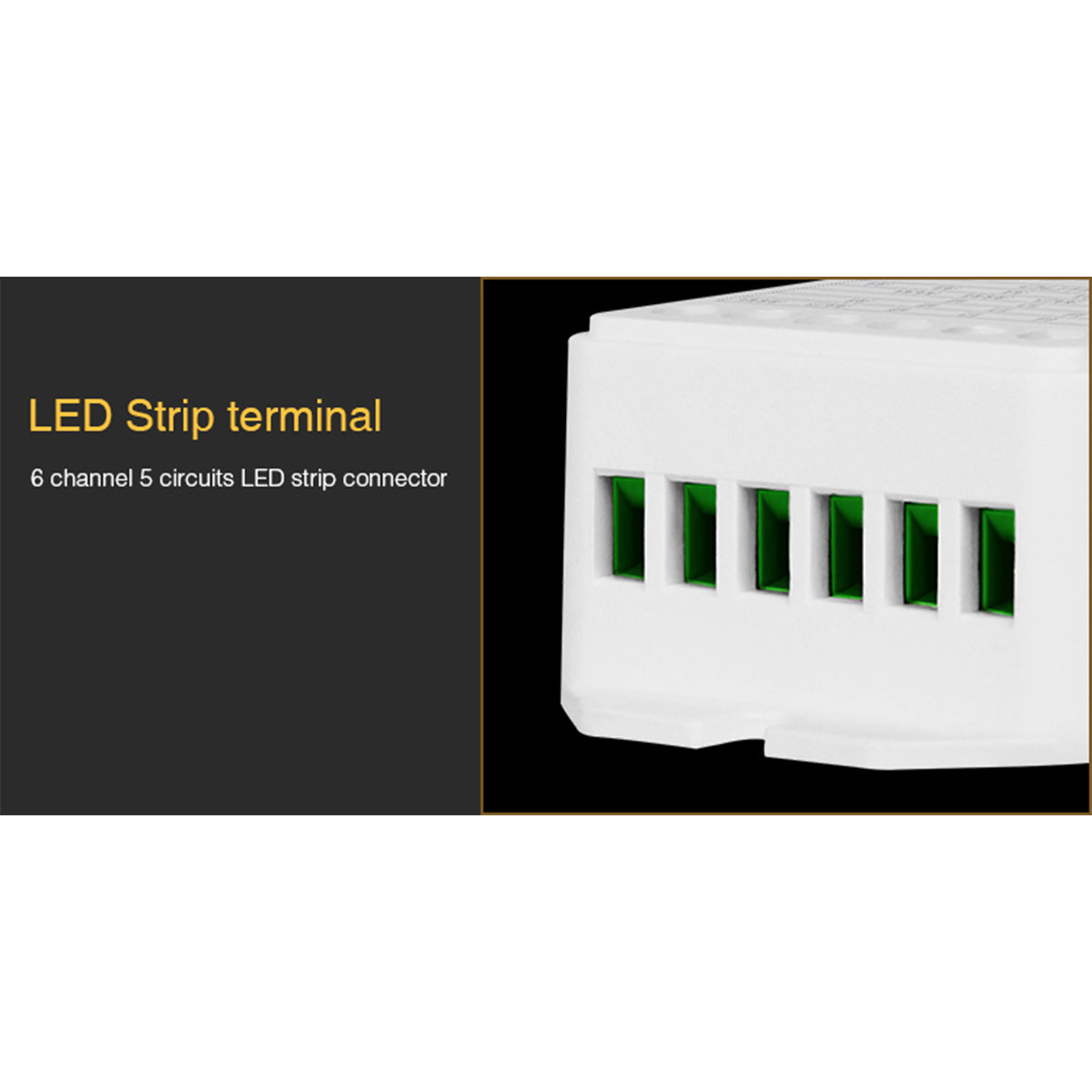 73422 LS2 Mi-BOXER DC RF 2.4Ghz 5 in 1 Dimmer High Speed Controller / Dimmer 5 Καναλιών DC 12-24V 5 x 3A 72W - Max 15A 360W - IP20 RGBW+WW Μ13 x Π5 x Υ2.5cm