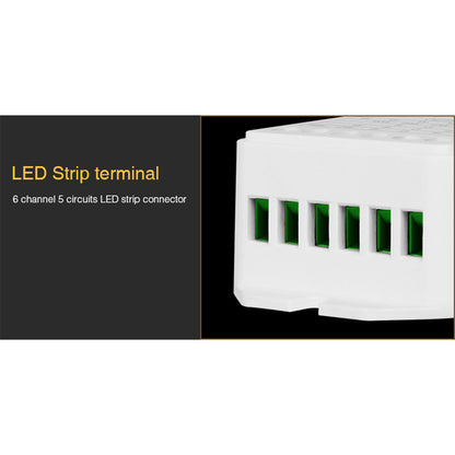 73422 LS2 Mi-BOXER DC RF 2.4Ghz 5 in 1 Dimmer High Speed Controller / Dimmer 5 Καναλιών DC 12-24V 5 x 3A 72W - Max 15A 360W - IP20 RGBW+WW Μ13 x Π5 x Υ2.5cm