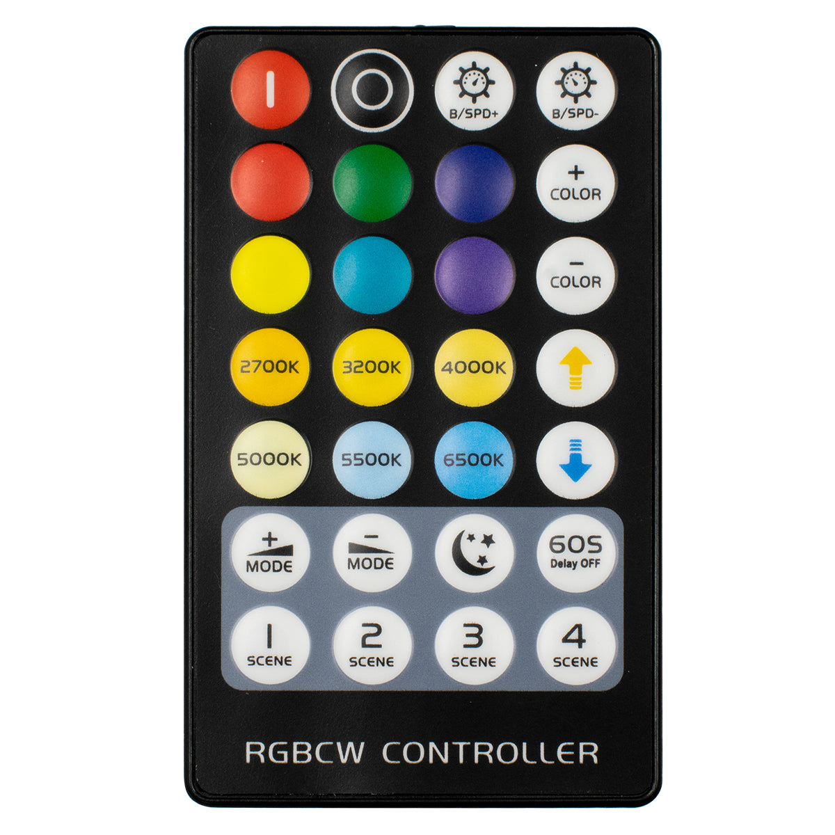 CONTROLI 73427 Σετ Dimmer / Controller με RF Ασύρματο Χειριστήριο με 5 x 1.2A 28.8W Κανάλια DC 5-24V 6A 144W Max IP20 - RF2.4Ghz - Μ30 x Π1.7 x Υ1.1
