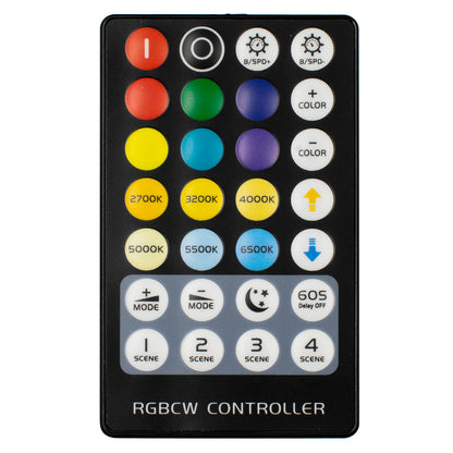 CONTROLI 73427 Σετ Dimmer / Controller με RF Ασύρματο Χειριστήριο με 5 x 1.2A 28.8W Κανάλια DC 5-24V 6A 144W Max IP20 - RF2.4Ghz - Μ30 x Π1.7 x Υ1.1