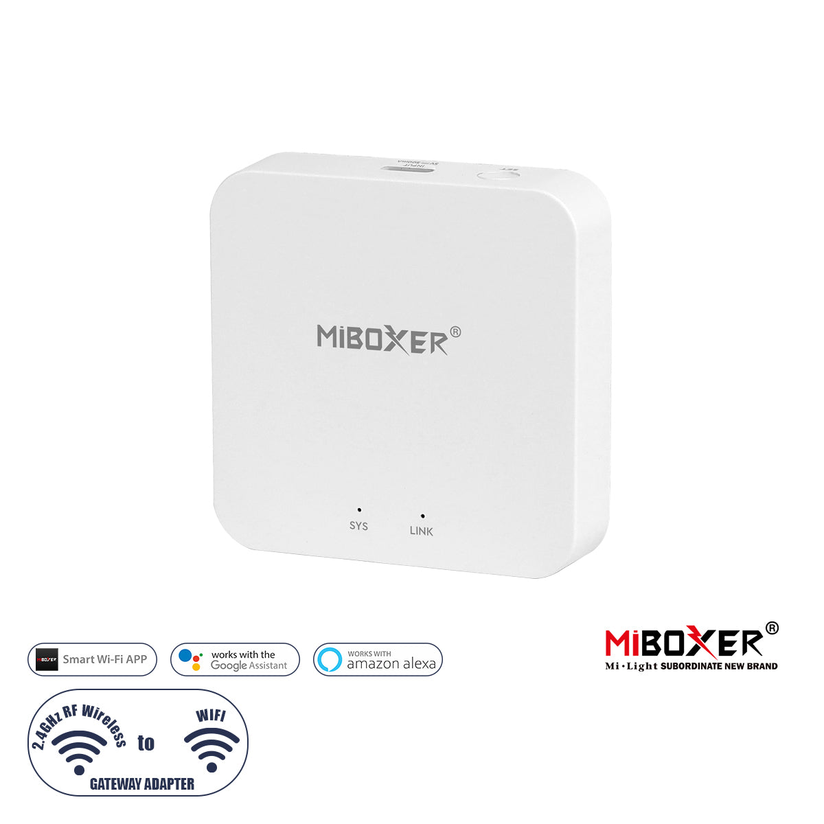 73436 WL-BOX2 Mi-BOXER Smart Gateway Bridge Adapter WiFi to RF 2.4Ghz - Tuya Smart APP - USB Type-C DC 5V - IP20 Μ6.4 x Π6.4 x Υ1.5cm