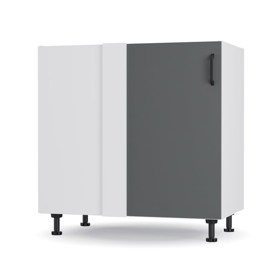 Modest Κάτω Γωνιακό Ντουλάπι Ανθρακί 100x48x82