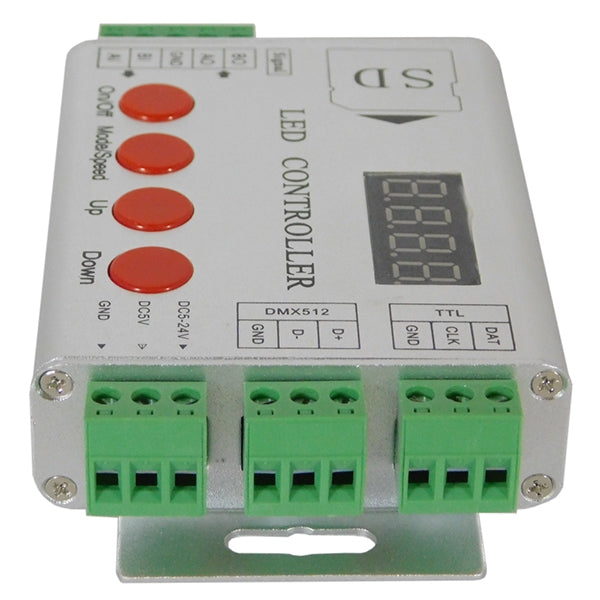 73444 LED Digital RGB Controller DMX512 & Κάρτα SD για LED Digital RGB Προϊόντα 5v - 12v - 24v HC03 2048 IC