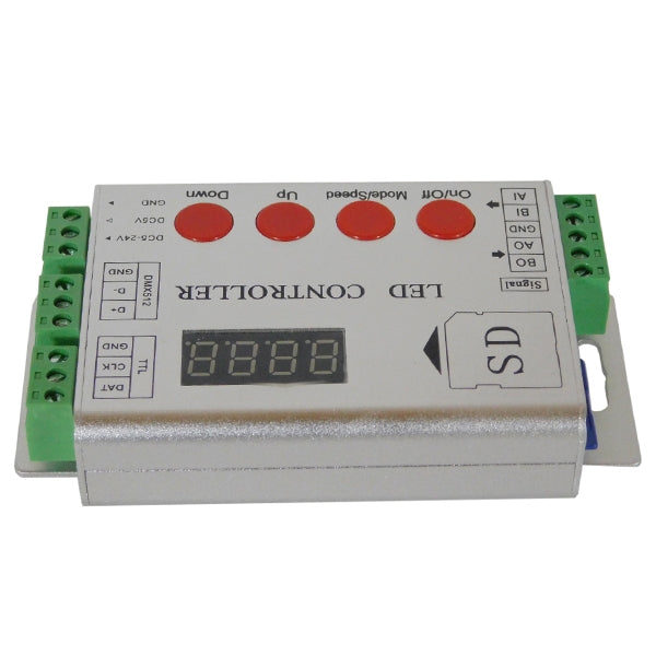 73444 LED Digital RGB Controller DMX512 & Κάρτα SD για LED Digital RGB Προϊόντα 5v - 12v - 24v HC03 2048 IC