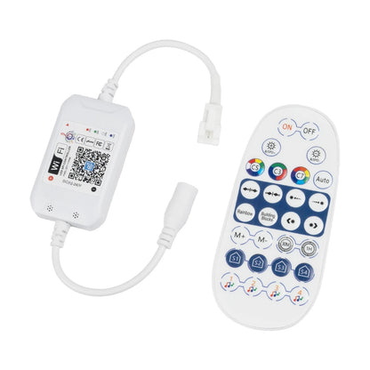 ZENGGE-WFMNA 73450 RF & WiFi 2.4G Digital Pixel Addressable Controller DC 5-12-24V IP20 - WiFi 2.4G & Bluetooth - SPI/TTL Protocol 2048 IC - L10.5 x W4.5 x H1.5