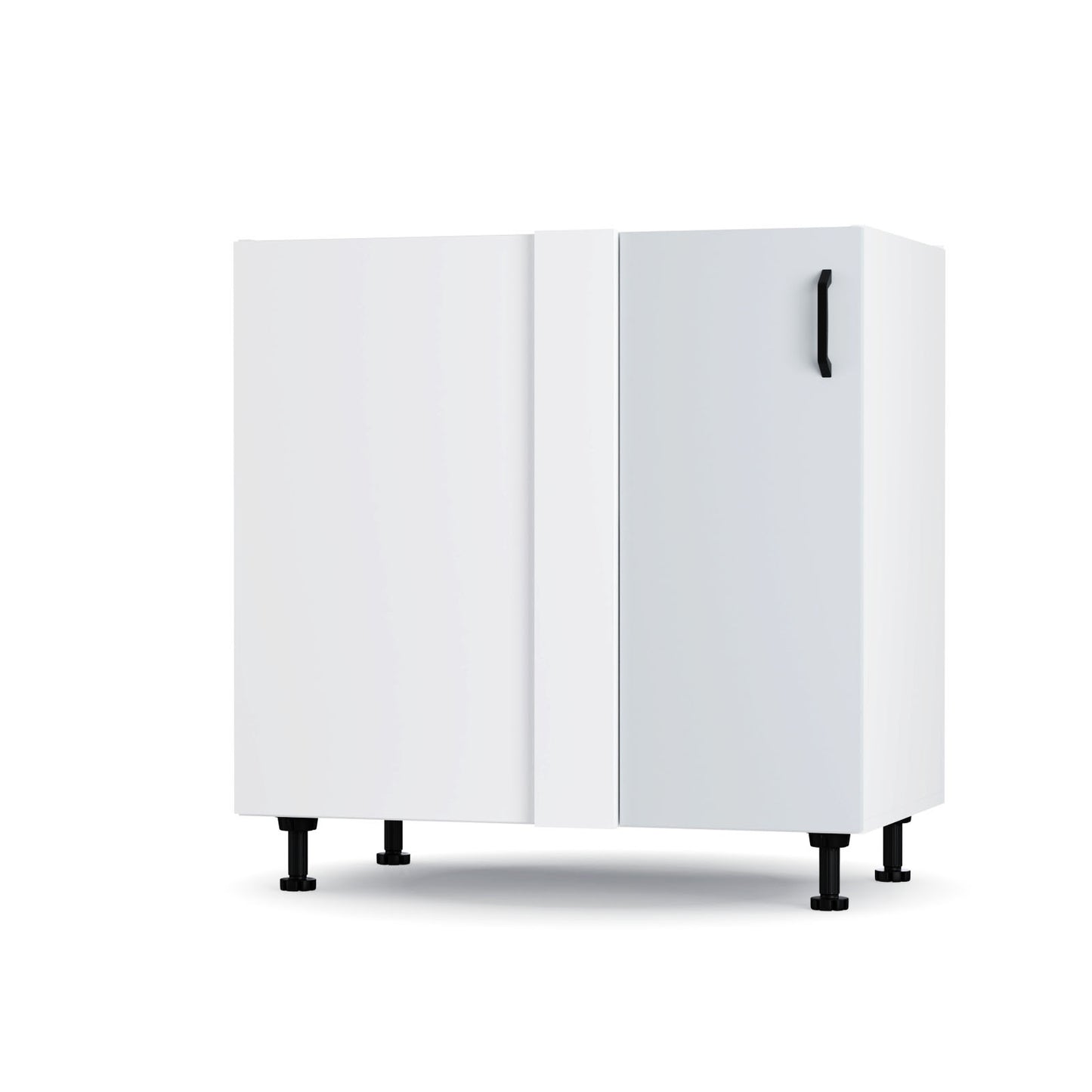 Modest Κάτω Γωνιακό Ντουλάπι Γκρι 80x48x82