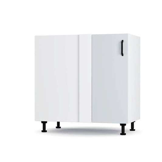 Modest Κάτω Γωνιακό Ντουλάπι Γκρι 80x48x82