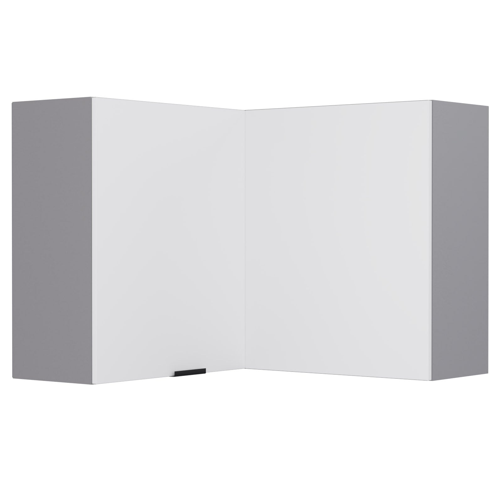 Craft Πάνω Ντουλάπι Γωνιακό Λευκό 60-60x30x72